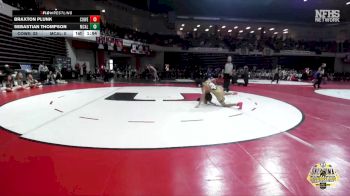 106 lbs Quarterfinals (8 Team) - Braxton Plunk, COWETA vs SEBASTIAN THOMPSON, MCALESTER