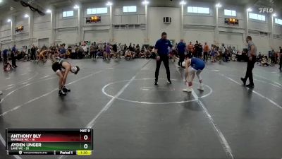 84 lbs Round 7 (10 Team) - Ayden Unger, Lake WC vs Anthony Bly, Rambler WC