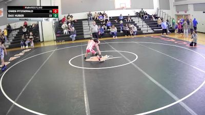 65 lbs Round 1 - Dax Huber, Cambria Heights vs Owen Fitzgerald, Fort Hill