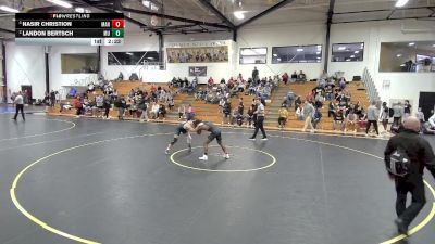 133 lbs Semifinal - Nasir Christion, Manchester vs Landon Bertsch, Marian