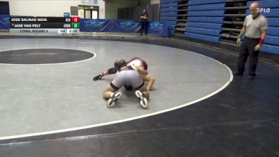 125 lbs Cons. Round 4 - Jose Salinas Nava, Schreiner vs Jase Van Pelt, Cornell College