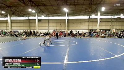 66 A Round 1 - Caesyn Sewell, Grangeville Youth Wrestling vs Brooks Pingree, All In Wrestling Academy