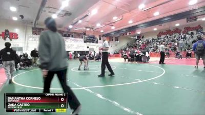 110 lbs Champ. Round 2 - Samantha Cornejo, Esperanza vs Zada Castro, Mission Viejo