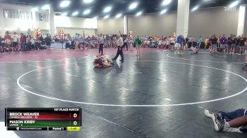 165 lbs Finals (2 Team) - Mason Kirby, Lapeer vs Brock Weaver, Camden Greasers