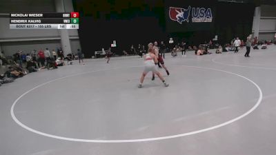 155 lbs Champ. Rd Of 32 - Nickolai Wieser, Red Raiders Wrestling Team vs Hendrix Kalvig, Viking Wrestling Club (IA)