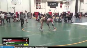 106 lbs Quarterfinal - Julian Santana, Los Osos vs Tate Lowry, Redondo Union
