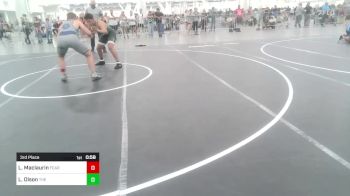 190 lbs 3rd Place - Logan Maclaurin, Fearless vs Lj Olson, The 300