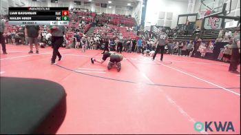 85 lbs Rr Rnd 4 - Liam Baughman, Blackwell Wrestling Club vs Hailen Hiner, Pawnee Wrestling Club