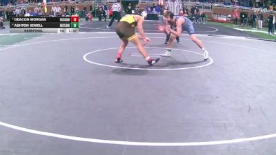 D1-144 lbs Semifinal - Ashton Jewell, Hartland vs Deacon Morgan, Rochester Adams