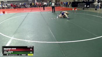 95 lbs Champ. Round 1 - Will Beste, Waconia vs Braeden Geise, Albany