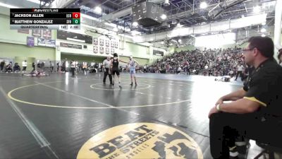 113 lbs Quarterfinal - Jackson Allen, El Camino Real vs Matthew Gonzalez, SAN FERNANDO