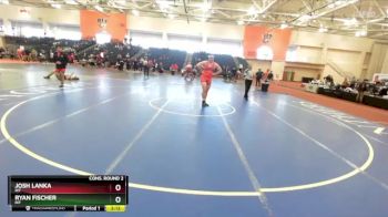 285 lbs Cons. Round 2 - Josh Lanka, RIT vs Ryan Fischer, RIT