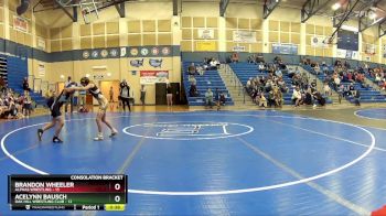 73 lbs Cross Bracket (8 Team) - Acelynn Bausch, Oak Hill Wrestling Club vs Brandon Wheeler, Alphas Wrestling