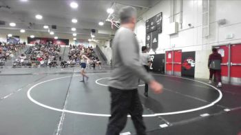 120 lbs Champ. Round 1 - Braydon Beckinger, Quartz Hill vs Christopher Casarez, Colton