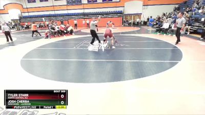 149 lbs Cons. Round 4 - Josh Cherba, Wisconsin - Lacrosse vs Tyler Starr, North Central (IL)