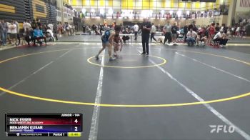 144 lbs Cons. Round 4 - Nick Esser, Moen Wrestling Academy vs Benjamin Kusar, Dardanes Trained