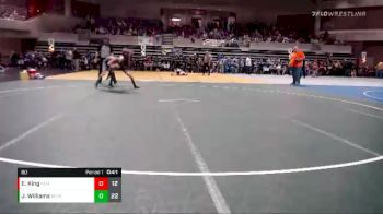 80 lbs Placement (4 Team) - Easton King, PEM (Plainview/Elgin/Millville) vs Jacob Williams, Becker