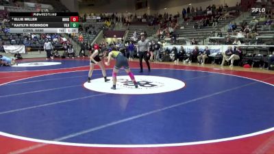 5A 120 lbs Cons. Semi - Kaitlyn Robinson, Vilonia vs Ellie Miller, Mountain Home