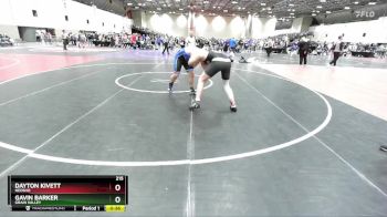 215 lbs Cons. Round 4 - Gavin Barker, Grain Valley vs Dayton Kivett, Neosho