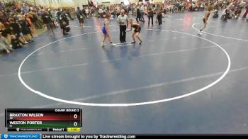 97 lbs Champ. Round 2 - Weston Porter, IA vs Braxton Wilson, NE