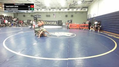 165 lbs Champ. Round 1 - Ivan Camargo, Coachella Valley vs Matthew Leon, Foothill (Santa Ana)