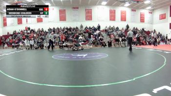 132 lbs 1st Place Match - Desmond Childers, Copley vs Aidan O`Donnell, Howland