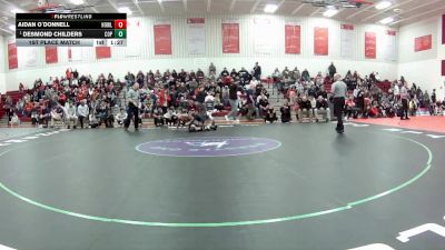 132 lbs 1st Place Match - Desmond Childers, Copley vs Aidan O`Donnell, Howland