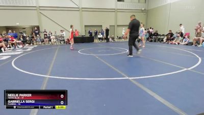 135 lbs Placement Matches (8 Team) - Neelie Parker, Texas Blue vs Gabriella Sergi, Florida