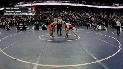 3A 165 lbs Champ. Round 1 - Troy Shannon, Terry Sanford vs Jamarion Brown, Carson, Jesse