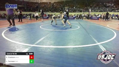 92 lbs Consi Of 16 #2 - Everette Coalson, Weatherford Youth Wrestling vs Leo Farmen, Chickasha Youth Wrestling