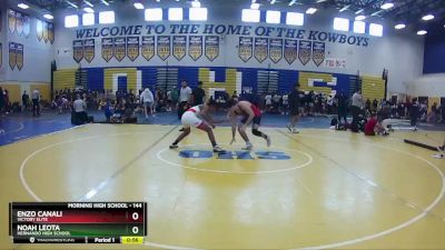 144 lbs Cons. Round 4 - Enzo Canali, Victory Elite vs Noah Leota, Hernando High School