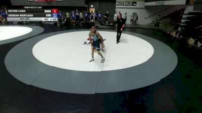 100 lbs Victor Lugo, SDIKWA - San Diego-Imperial Kids Wrestling Association vs Jossiah Mercado, KCWA - Kern County Wrestling Association