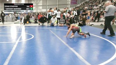 56 lbs Cons. Quarters - Ethan Stauffer, Team Real Life Wrestling vs Anthony Martinez, Mat Rattlers (Tri-Cities)
