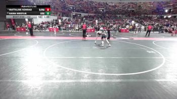 112 lbs Cons. Round 3 - Mattaline Konrad, Wilmot Jr. Panthers Wrestling Club vs Kaina Westlie, Holmen Viking Wrestling Club