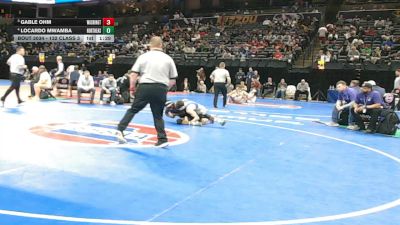 132 Class 3 lbs Champ. Round 1 - Gable Ohm, Washington vs Locardo Mwamba, Northeast (Kansas City)