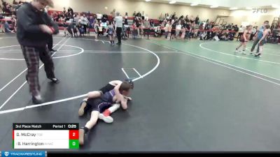 45 lbs 3rd Place Match - Beckett Harrington, Anacortes Hawkeyes Wrestling Club vs Griffin McCray, FordDynastyWrestlingClub