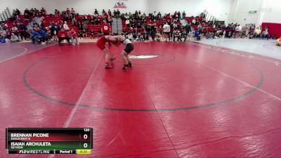 120 lbs 11th Place Match - Isaiah Archuleta, Skyview vs Brennan Picone, Eaglecrest B