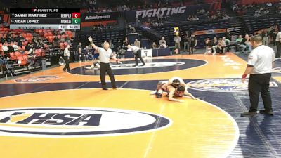 2A 126 lbs Champ. Round 1 - Aidan Lopez, Rochelle vs Danny Martinez, Deerfield (H.S.)
