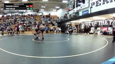285 lbs Semifinal - Mike Millin, Perry (Massillon) vs Braeden Earley, Canton McKinley