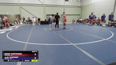 157 lbs Semis & 1st Wrestleback (8 Team) - Grady Mortensen, Missouri vs Alek Martinez, Virginia Red
