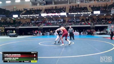 189 lbs 3rd Place Match - Carlos Sandoval, Mt. Edgecumbe High School vs Warren Blood, Valdez High School