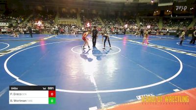 64 lbs Consi Of 16 #1 - Pasquale Greco, SCN Youth Wrestling vs Bryar Wortman, Threestyle Of Oklahoma