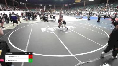 120 lbs Rr Rnd 1 - Lawrence Bencomo, Capital City Jr WC vs Gabriel Sedillo, NM Beast