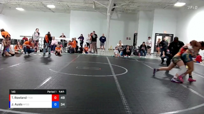 145 lbs Finals (8 Team) - Thea Rowland, Tri State Training Center Red ...