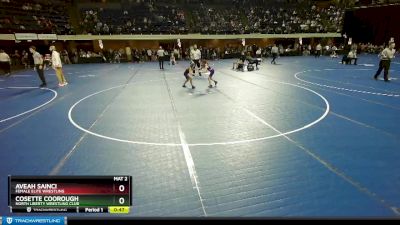 63 lbs Round 4 - Aveah Sainci, Female Elite Wrestling vs Cosette Coorough, North Liberty Wrestling Club