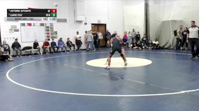 144 lbs Quarterfinal - Luke Fay, Royhart-Barker vs Jayden Aponte, North Tonawanda