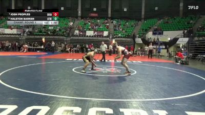 6A 190 lbs Champ. Round 1 - Josh Peoples, Southside Gadsden vs Halston Barker, Athens