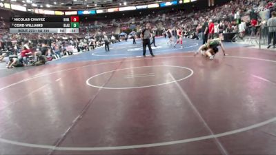 5A 150 lbs Cons. Round 2 - Nicolas Chavez, Burley vs Cord Williams, Blackfoot