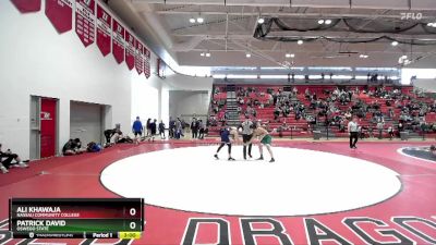 174 lbs Cons. Round 4 - Patrick David, Oswego State vs Ali Khawaja, Nassau Community College