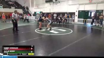 121 lbs Cons. Round 4 - Kaylie Berry, Upland vs Gabby Gonsalez, Carter